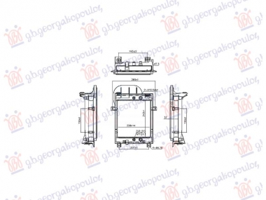 HLADNJAK MOTORA DODATNI 3.0/4.4 (AUTO) (242x228) (NISSENS)