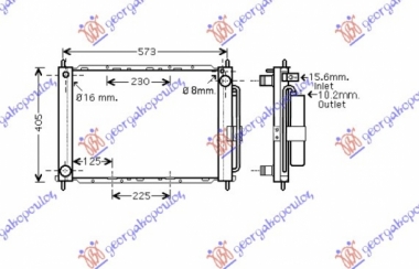HLADNJAK MOTORA I KLIME 1.2i 8/16V 1.5DCi (51x38) (VALEO)