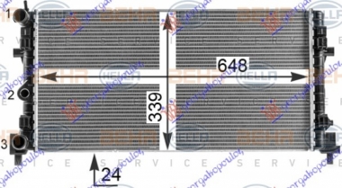 HLADNJAK MOTORA SVI MODELI (-AC) (430x410) (SA VENTILATOROM) (MARELLI)