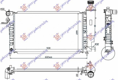 HLADNJAK MOTORA XN/XR RALLY (53x32) (NRF)