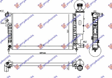 HLADNJAK MOTORA XN/XR RALLY (53x32) (NRF)