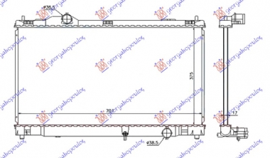 HLADNJAK MOTORA ZA SVE MODELE BENZIN (375x705x16) (NRF)