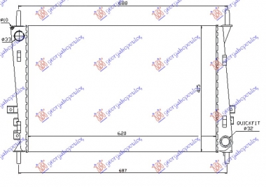 HLADNJAK SVE MODELI BENZ/DIZ(620x415x34)
