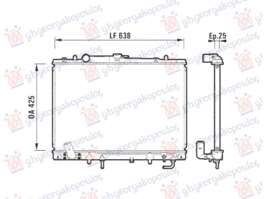HLADNJKA MOTORA 3.0 BENZIN (MAN/AUTO) (425x638) (NRF)