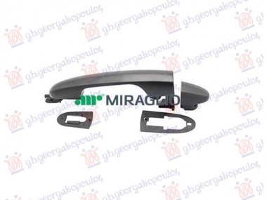 KVAKA PREDNJIH (& ZADNJIH L=D) VRATA SPOLJASNJA CRNA