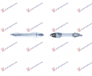 KVAKA PREDNJIH/ZADNJIH VRATA SPOLJASNJA HROM (BEZ OTVORA ZA KLJUC)