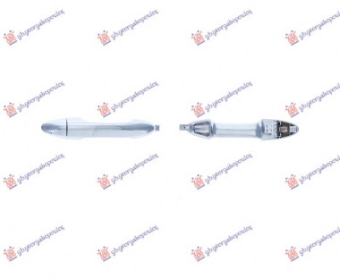 KVAKA PREDNJIH/ZADNJIH VRATA SPOLJASNJA HROM (BEZ OTVORA ZA KLJUC)