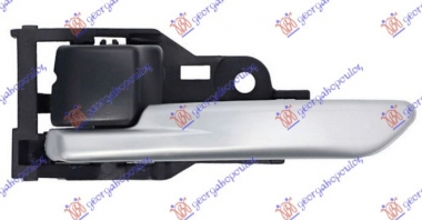 KVAKA PRED/ZAD VRATA UNUTR. SREBRNA/CRNA