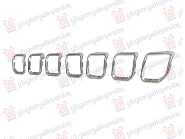 LAJSNA PVC MASKE HROM (SET 7 KOM)