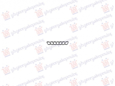 LAJSNA PVC MASKE SJAJ-CRNA (SET 7 KOM)