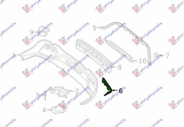 LAJSNA ZADNJ. SPOJLERA HROM (S63/S65AMG)