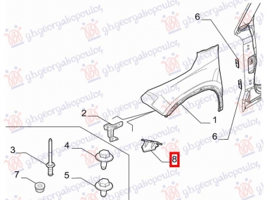 NOSAC BLATOBRANA DONJI METAL (O)