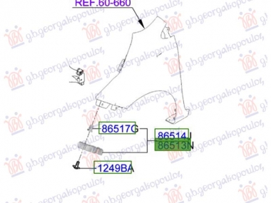 NOSAC PREDNJEG BRANIKA BOCNI PLASTICNI