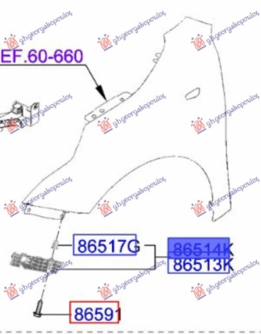 NOSAC PREDNJEG BRANIKA BOCNI PLASTICNI (O)
