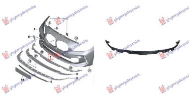 NOSAC SPOJLERA PREDNJEG BRANIKA PLASTICNI (ADAPTER) (M-SPORT)