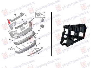 NOSAC ZADNJEG BRANIKA BOCNI PLASTICNI