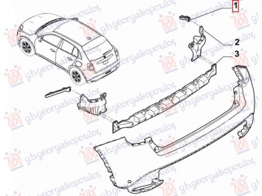 NOSAC ZADNJEG BRANIKA BOCNI PLASTICNI (O)