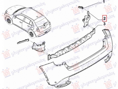 NOSAC ZADNJEG BRANIKA PLASTICNI (O)