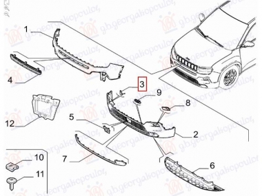 POKLOPAC KUKE PREDNJEG BRANIKA (O)