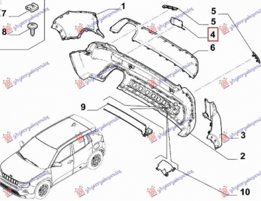 POKLOPAC KUKE ZADNJEG BRANIKA (O)