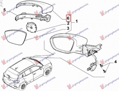 POKLOPAC RETROVIZORA (O)