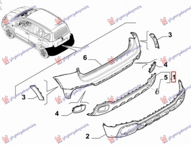 POKLOPAC ZADNJEG BRANIKA DONJI (CROSS) (O)