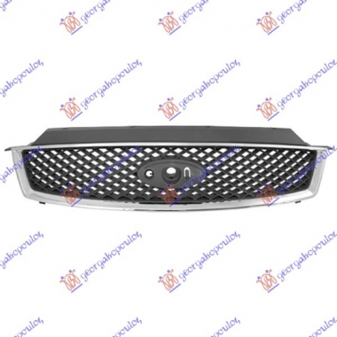 PVC MASKA CRNA(OKVIR MASKE HROM)