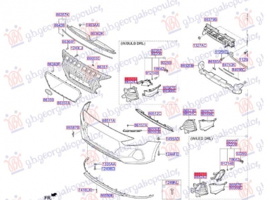 RESETKA PREDNJEG BRANIKA (LED DNEVNO SVETLO I MAGLENKA) (O)