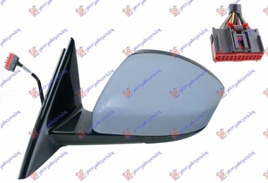 RETROVIZOR ELEK. SA GREJ. PM (ELEKTRO-SKLOPIV) (MIGAVAC) (SVETLO) (MEMORIJA) (SENZOR) (14 PIN) (A KVAL) (KONVEK. STAKLO)