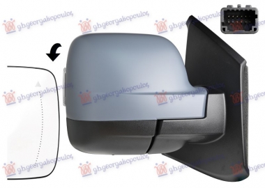 RETROVIZOR ELEKTRCINI SA GREJACEM PM (ELEKTRO-SKLOPIV) (MIGAVAC) (SENZOR) (MRTAV UGAO) (12 OTV 12 PIN) (A KVALITET)