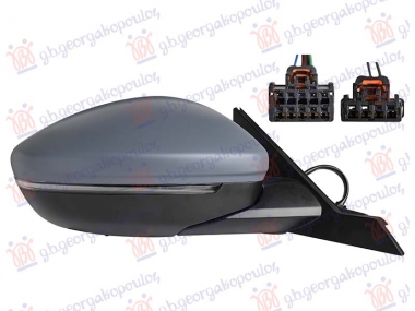 RETROVIZOR ELEKTRICNI PM (MIGAVAC) (SENZOR) (10OTV/5 PIN + 4OTV/2 PIN) (A KVALITET) (KONVEKSNO STAKLO)