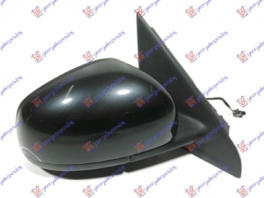 RETROVIZOR ELEKTRICNI SA GREJACEM CRNI (SENZOR) (KONVEKSNO STAKLO)