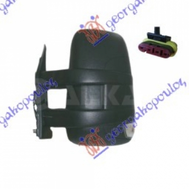 RETROVIZOR ELEKTRICNI SA GREJACEM DUGI (MIGAVAC) (KONVEKSNO STAKLO)