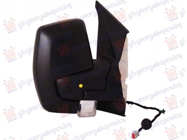 RETROVIZOR ELEKTRICNI SA GREJACEM (ELEKTRO-SKLOPIV) (MIGAVAC) (POZICIONO SVETLO 16W) (KONVEKSNO STAKLO)