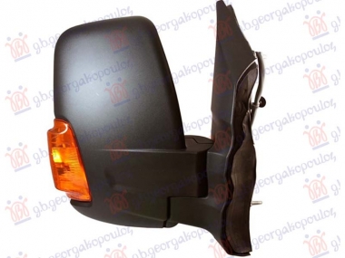 RETROVIZOR ELEKTRICNI SA GREJACEM KRATKI (ELEKTRO-SKLOPIV) (ZUTI MIGAVAC) (POZICIONO SVETLO 16W) (KONVEKSNO STAKLO)