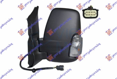 RETROVIZOR ELEKTRICNI SA GREJACEM KRATKI (MIGAVAC) (KONVEKSNO STAKLO)