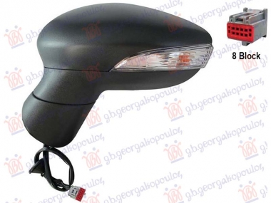 RETROVIZOR ELEKTRICNI SA GREJACEM (MIGAVAC) (ASFERICNO STAKLO)