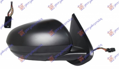 RETROVIZOR ELEKTRICNI SA GREJACEM (MRTAV UGAO) (SENZOR) (9 PIN) (KONVEKSNO STAKLO)