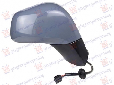 RETROVIZOR ELEKTRICNI SA GREJACEM PM (ELEKTRO-SKLOPIV) (CRNI NOSAC) (A KVALITET) (KONVEKSNO STAKLO)