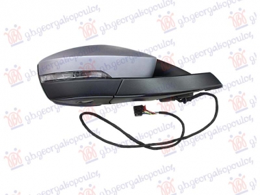 RETROVIZOR ELEKTRICNI SA GREJACEM PM (ELEKTRO-SKLOPIV) (MEMORIJA) (MIGAVAC) (SVETLO) (13 PIN) (KONVEKSNO STAKLO)