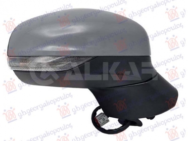 RETROVIZOR ELEKTRICNI SA GREJACEM PM (ELEKTRO-SKLOPIV) (MIGAVAC) (SVETLO) (10 PIN) (KONVEKSNO STAKLO)