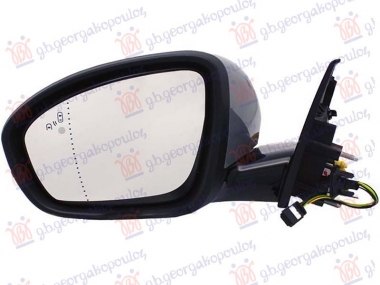 RETROVIZOR ELEKTRICNI SA GREJACEM PM (ELEKTRO-SKLOPIV) (MIGAVAC) (SVETLO) (MEMORIJA) (MRTAV UGAO) (ASFERICNO STAKLO)