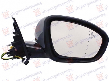 RETROVIZOR ELEKTRICNI SA GREJACEM PM (ELEKTRO-SKLOPIV) (MIGAVAC) (SVETLO) (MEMORIJA) (MRTAV UGAO) (SENZOR) (ASFERICNO)