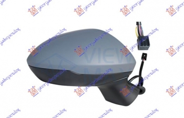 RETROVIZOR ELEKTRICNI SA GREJACEM PM (ELEKTRO-SKLOPIV) (MRTAV UGAO) (9 PIN) (KONVEKSNO STAKLO)