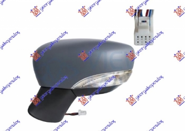 RETROVIZOR ELEKTRICNI SA GREJACEM PM (MIGAVAC) (7 PIN) (KONVEKSNO STAKLO)