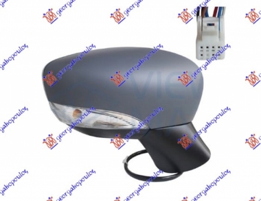 RETROVIZOR ELEKTRICNI SA GREJACEM PM (MIGAVAC) (7 PIN) (KONVEKSNO STAKLO)