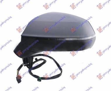 RETROVIZOR ELEKTRICNI SA GREJACEM PM (MIGAVAC) (8 PIN) (A KVALITET) (ASFERICNO STAKLO)