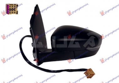 RETROVIZOR ELEKTRICNI SA GREJACEM PM (MIGAVAC) (KOCKASTI KONEKTOR) (ASFERICNO STAKLO)