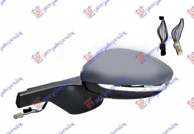 RETROVIZOR ELEKTRICNI SA GREJACEM PM (MIGAVAC) (MRTAV UGAO) (4+5 PIN) -18 (A KVALITET) (KONVEKSNO STAKLO)