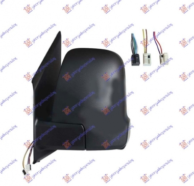 RETROVIZOR MALI ELEKTRICNI SA GREJACEM (ELEKTRO-SKLOPIV) (MIGAVAC) (5+2+2 PIN) (KONVEKSNO STAKLO)